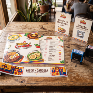 Combo mesa llena restaurantes - Artes Gráficas Amiga