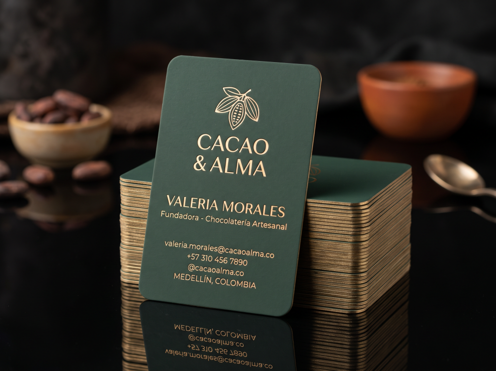 Tarjetas de presentación mate 2 caras